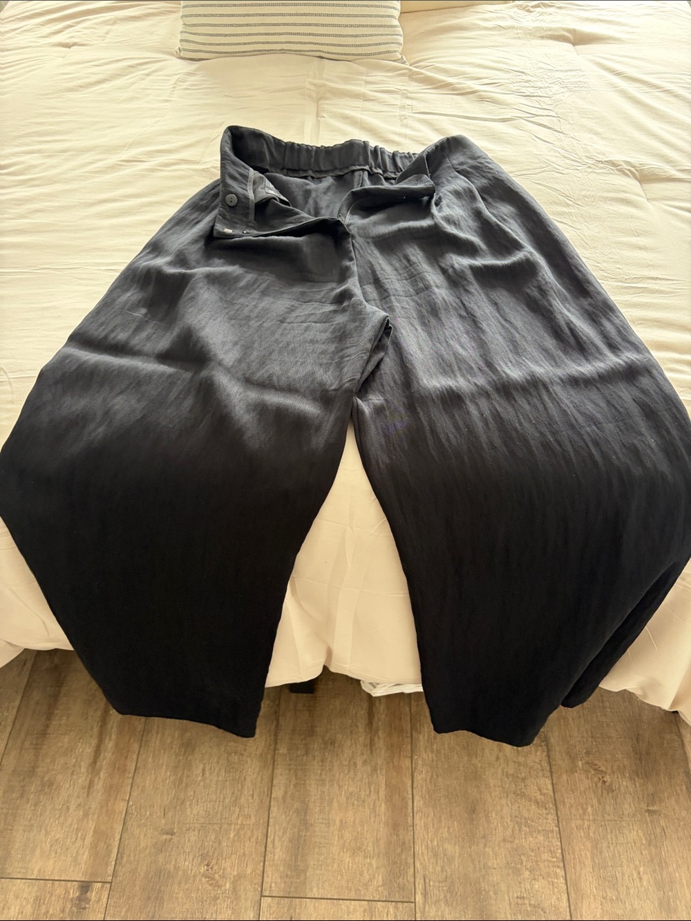 Zara Black Men's Wide-Leg Sweatpants